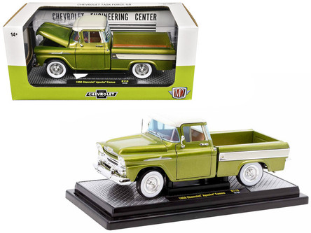 専用2 1958 Chevrolet Apache Cameo Pickup Truck Olive Green Metallic with