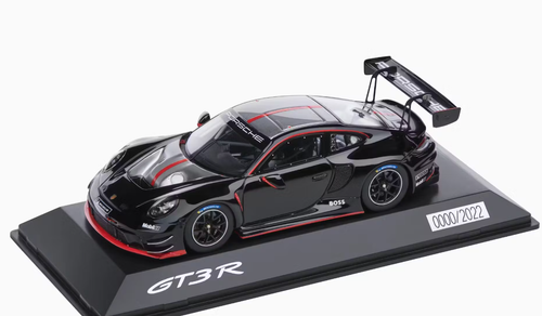 1/43 Dealer Edition Porsche 911 (992) GT3 R (Black) Car Model