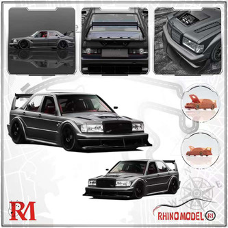 1/64 Rhino Model RM Mercedes-Benz W201 190E Twin Turbo LS Swapped