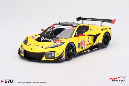 1/18 Top Speed 2024 Chevrolet Corvette C8 Z06 GT3.R #3 Corvette