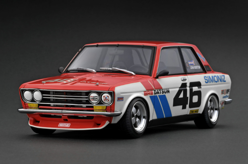 1/18 Ignition Model Datsun Bluebird (510) White/Red #46