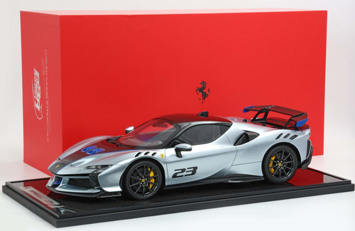 専用ページ123 1/12 BBR Ferrari SF90XX Stradale #23 (Titanium Grey) Resin Car