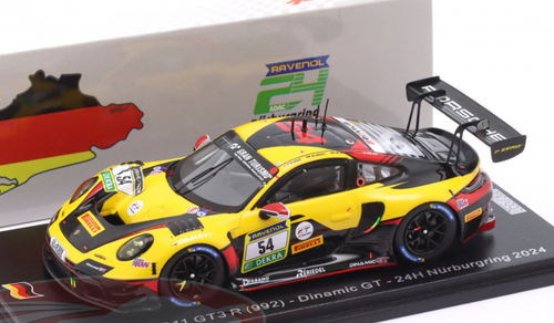 1/43 Spark Porsche 911 GT3 R (992) No.54 Dinamic GT 24H