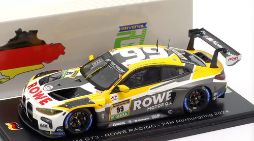 ミニカー 1/43  M4 GT3 - ROWE Racing 3rd Macau 1/43 Spark BMW M4 GT3 No.99 ROWE RACING 24H Nürburgring 2024 R