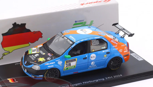 1/43 Spark Dacia Logan No.318 Ollis Garage Racing 24H Nürburgring