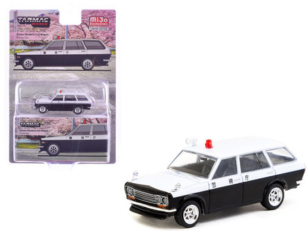 1/64 Tarmac Works Datsun Bluebird 510 Wagon Japan Police Car