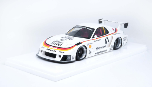 1/18 Inno Mazda RX-7 RX7 (FD3S) LB-Super Silouette #41 (White) Car