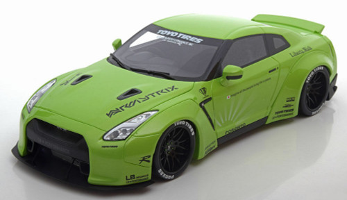 Liberty Walk GT-RR35 Matte Green フィギュア付 Liberty Walk GT-RR35 Matte Green フィギュア付 1/43 Nissan GT
