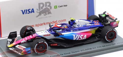 1/43 Spark 2024 Formula 1 Visa Cash App RB F1 Team Vcarb 01 Miami