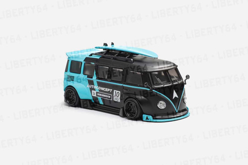 ミニカー 4R-711 LMLF Model 1/64 VW T1 RWB BUS LMLF 1:64 Brown VW T1 RWB Van Bus Camper Kombi Model Diecast