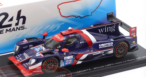 1/43 Spark Oreca 07 - Gibson No.22 UNITED AUTOSPORTS Winner LMP2