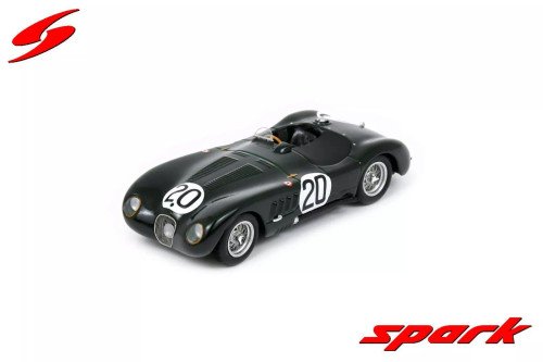 1/43 Spark Jaguar XK 120 C No.20 Winner Le Mans 24H 1951 P. Walker