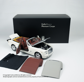 1/18 Kyosho Rolls-Royce Phantom Drophead Coupe (English White