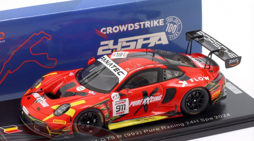 1/43 Spark Porsche 911 GT3 R (992) No.911 Pure Rxcing 24H