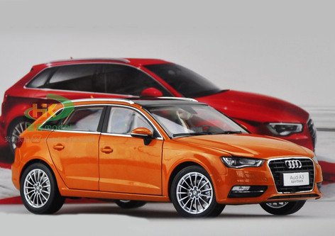 1 18 Audi A3 Sportback Orange Diecast Car Model