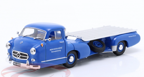 1/43 Altaya 1955 Mercedes-Benz Racing Car Transporter Blue Wonder