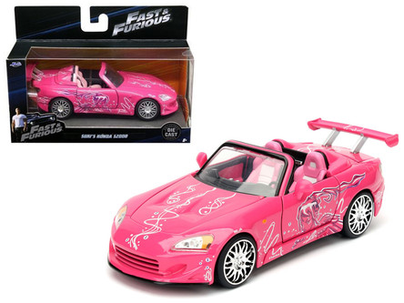 Formula Drift 2000 HONDA S2000 ミニカー Jadatoys 1:24 Suki's Honda S2000 2 Fast 2 Furious 2003 pink