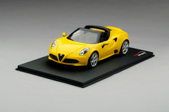 1/18 TSM Top Speed Alfa Romeo 4C Spider Giallo Prototipo (Yellow) Resin Car Model