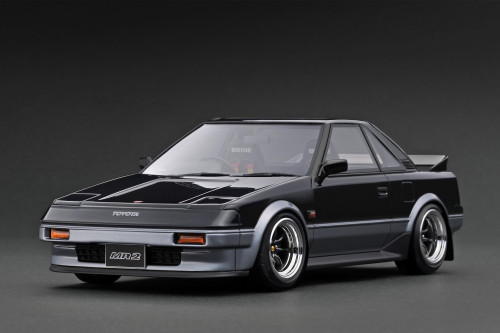1/18 Ignition Model Toyota MR2 (AW11) (Gun Metallic & Silver