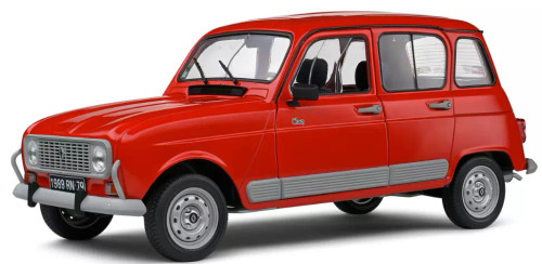 Recent R4 Car Model 1/12 Solido Renault R4 GTL (Red) Diecast Car Model - LIVECARMODEL.com
