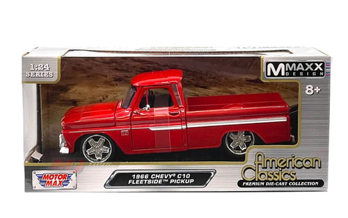 1/24 Motormax 1966 Chevrolet C10 Fleetside Pickup with Custom