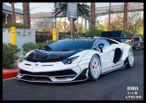 1/18 VIP Scale Models Lamborghini Aventador SVJ LB Works (Pearl