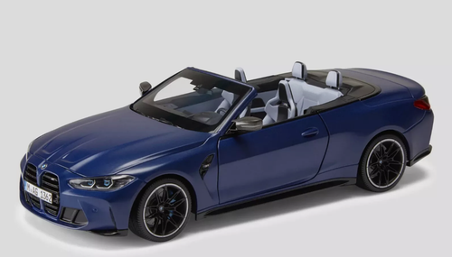 1/18 Dealer Edition BMW M4 G83 Convertible (Frozen Portimao Blue
