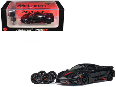 1/64 CM Model McLaren 765LT (Matte Black) Diecast Car Model
