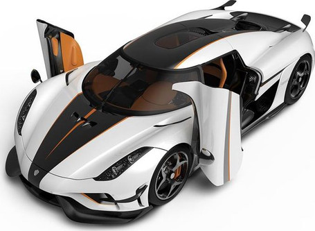 AUTOART KOENIGSEGG AGERA RS Cone Orange / Carbon with Black Accents 1