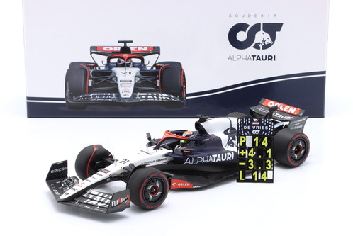 Miniature Minichamps 1:18 Alpha Tauri F1 AT04 #21 - British GP 2023 - Nyck De Vries