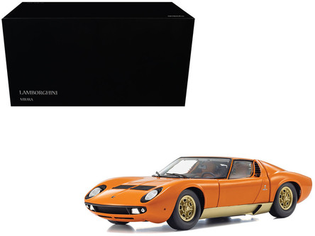 1/18 Kyosho Lamborghini Miura P400 (Orange & Gold) Diecast Car