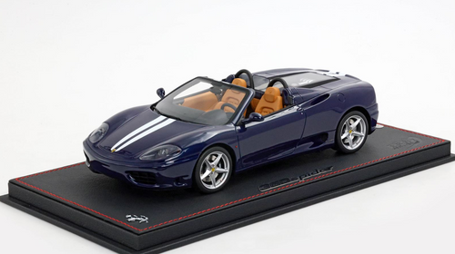 1/18 BBR Ferrari 360 Modena Spider (Le Mans Blue with White