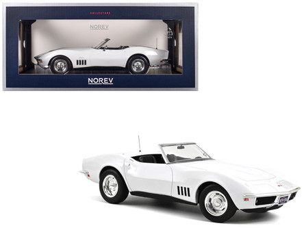1/18 Norev 1969 Chevrolet Corvette C3 Convertible Can Am White