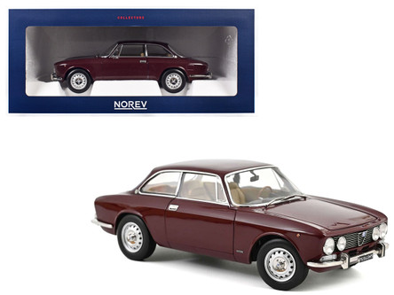1/18 Norev 1973 Alfa Romeo 2000 GTV Maroon Red Diecast Car Model