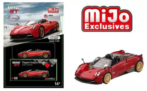 1/64 Mini GT Mini GT Pagani Huayra Roadster (Red) Diecast Car