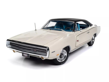 1/18 Auto World 1970 Dodge Charger R/T MCACN (EW1 White) Diecast