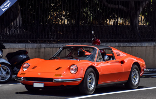 1/18 BBR 1972 Ferrari Dino 246 GTS (Rosso Dino Red with Black