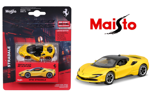 1/64 Maisto Speed Icons Ferrari FF90 Stradale (Yellow) Diecast Car