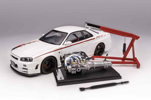 Tomtom1/18 日産スカイライン　GT-R R34 ホワイトミニカー Tomtom様専用1/18 日産スカイライン GT-R R34 ホワイトミニカー