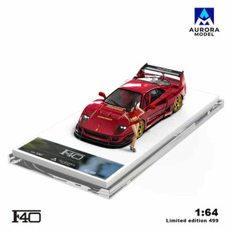 ⭐︎AURORA MODEL 1/64 ミニカー レッド F40モデル 未使用 MAR 2025 Aurora Model FERRA F40 RED NO FIGURE 1/64 | eBay