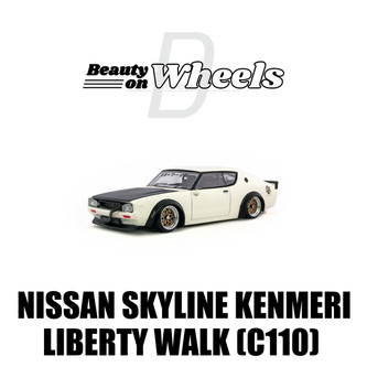 1/64 D Model Nissan Skyline Kenmeri Liberty Walk (C110) (White