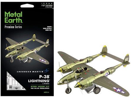 Model Kit Lockheed Martin P-38 Lightning Fighter Aircraft 