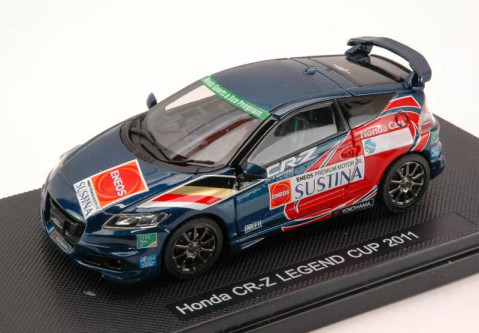 エブロ1/43EBBRO Honda CR-Z LEGEND CUP 2011 1/43 Ebbro 2011 Honda CR-Z Legend Cup (Blue) Car Model