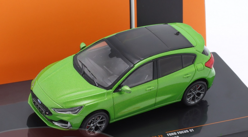 1/43 Ixo 2022 Ford Focus ST England (Green Metallic) Car Model