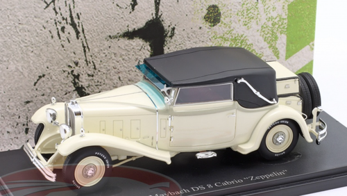 1/43 AutoCult 1930 Maybach DS 8 convertible Zeppelin (White) Car