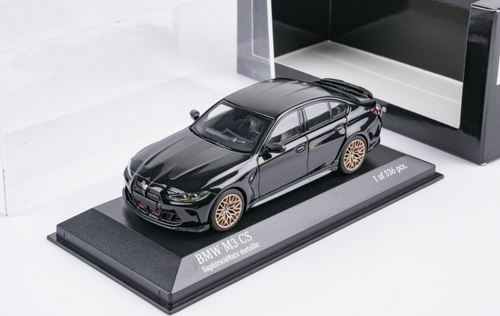 1/43 Minichamps 2023 BMW M3 CS G80 (Black Metallic) Car Model