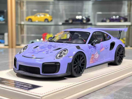 1/18 Vehicle Art Porsche 911 GT2 RS Weissach Package (Purple Stella Lou ...