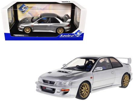 ୨୧ 1/18 Solido 1998 Subaru Impreza 22B (Silver) Diecast Car Model