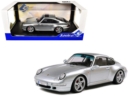 1/18 Solido 1996 Porsche 911 993 4S (Polar Silver) Diecast Car