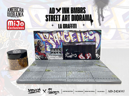 1/64 American Diorama Los Angeles LA Street Art Diorama Graffiti